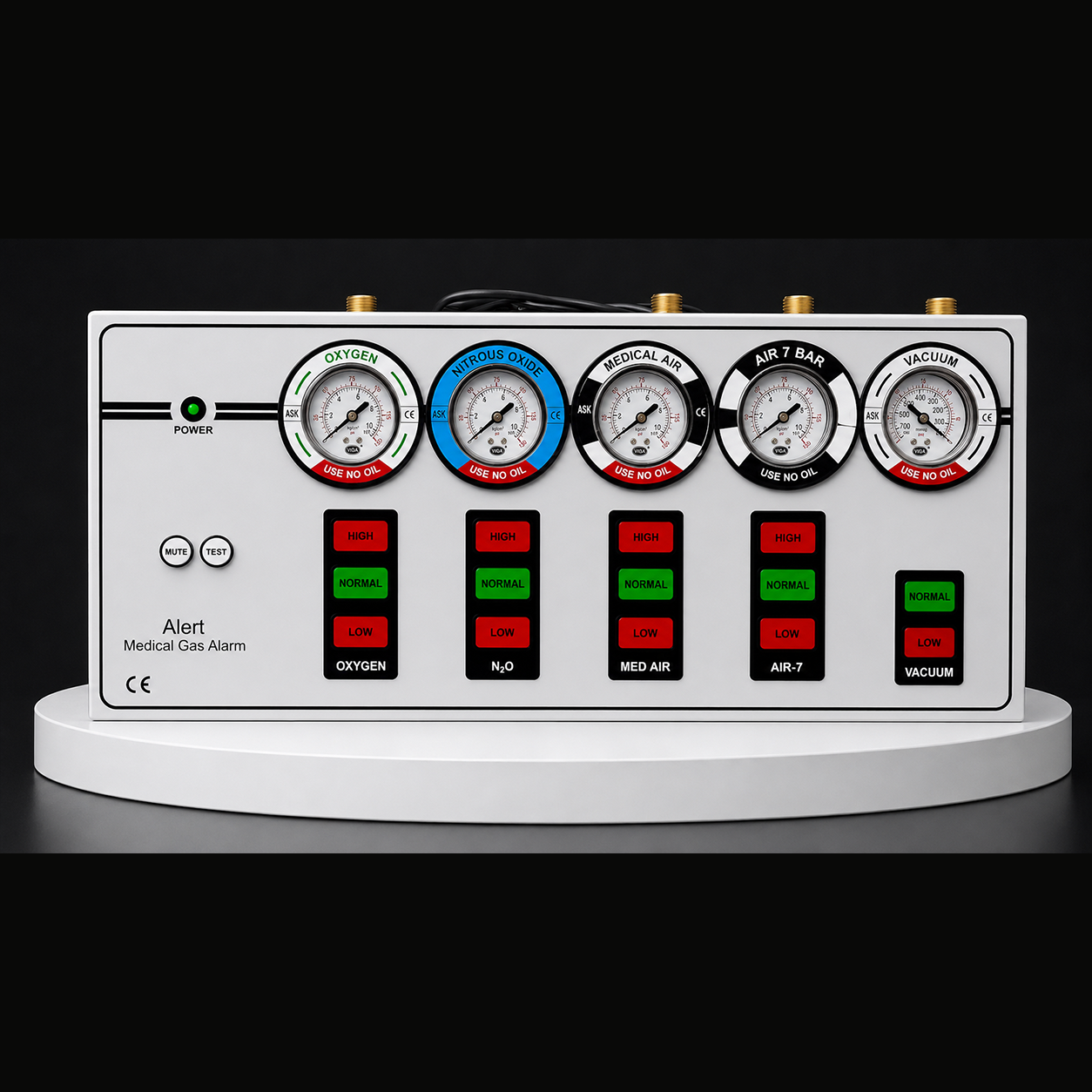 Five Gas Analog Medical Alarm System
